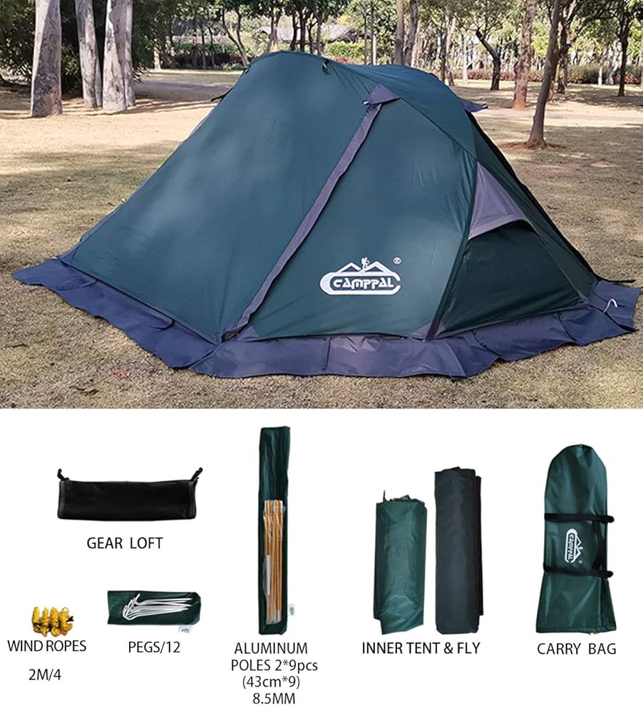 Camppal 2人用 4シーズン用 バックパッキングテント Amazon.co.jp: Camppal 2~3人用テント バックパッキングテント